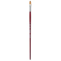 Princeton Velvetouch Series 3900 Synthetic Brush - Filbert, Long Handle, Size 8