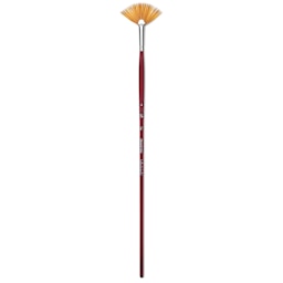 Princeton Velvetouch Series 3900 Synthetic Brush - Fan, Long Handle, Size 4