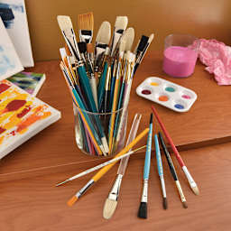 Royal & Langnickel Scratch and Dent Brushes - Assortment, Pkg of 50, brushes in holder (not included)