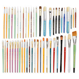 Royal & Langnickel Scratch and Dent Brushes - Assortment, Pkg of 50