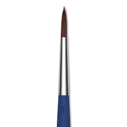 Da Vinci Forte Acrylics Synthetic Brush - Round, Long Handle, Size 6, close-up