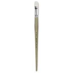 Escoda Perla Toray White Synthetic Brush - Bright, Long Handle, Size 18