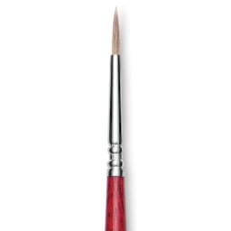 Escoda Opera Takatsu Synthetic Brush - Round, Long Handle, Size 2 close up