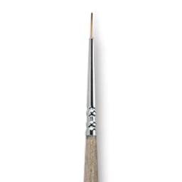 Escoda Modernista Tadami Synthetic Mongoose Brush - Round, Long Handle, Size 2/0, close-up