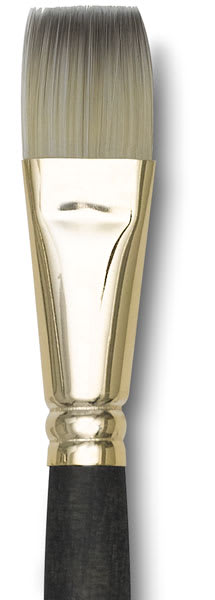 Princeton Umbria Brush - Bright, Short Handle, Size 10 close up