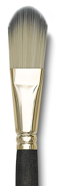 Princeton Umbria Brush - Filbert, Short Handle, Size 10 close up