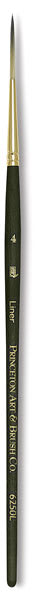 Princeton Umbria Series Synthetic Brushes - Liner Brush shown upright