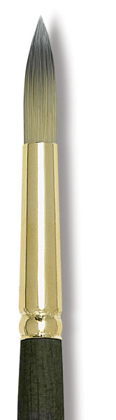 Princeton Umbria Brush - Round, Short Handle, Size 12 close up