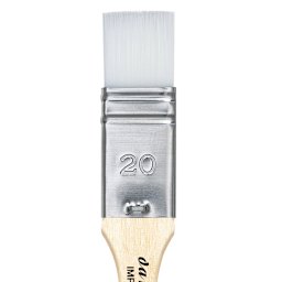 Da Vinci Impasto Brush - Mottler, Short Handle, Size 20 close up