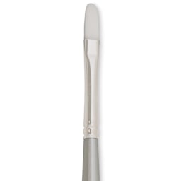 Silver Brush Silverwhite Synthetic Brush - Filbert, Long Handle, Size 1 close up