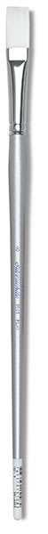 Silver Brush Silverwhite Synthetic Brush - Flat, Long Handle, Size 8