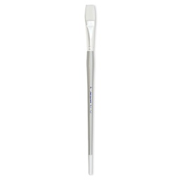 Silver Brush Silverwhite Synthetic Brush - Flat, Long Handle, Size 10