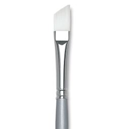 Silver Brush Silverwhite Synthetic Brush - Angular, Long Handle, Size 1/2" close up