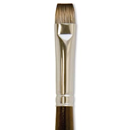 Silver Brush Monza Synthetic Mongoose Artist Brush - Short Bright, Size 10 close up