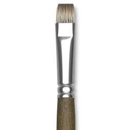 Silver Brush Monza Synthetic Mongoose Artist Brush - Short Bright, Size 12 close up