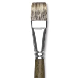 Silver Brush Monza Synthetic Mongoose Brush - Glaze, Size 3/4" close up