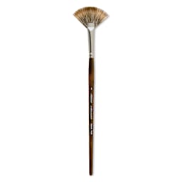 Silver Brush Monza Synthetic Mongoose Brush - Fan, Size 4