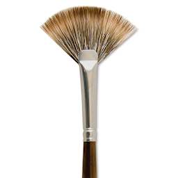 Silver Brush Monza Synthetic Mongoose Brush - Fan, Size 4 close up