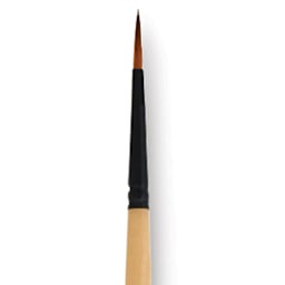 Dynasty Black Gold Brush - Fine Round, Long Handle, Size 4 close up