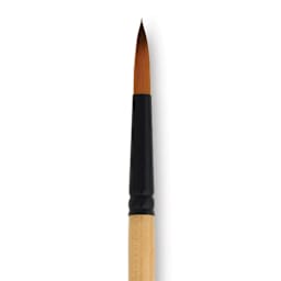Dynasty Black Gold Brush - Fine Round, Long Handle, Size 20 close up
