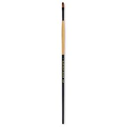 Dynasty Black Gold Brush - Flat, Long Handle, Size 1