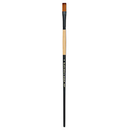 Dynasty Black Gold Brush - Flat, Long Handle, Size 4