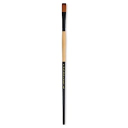 Dynasty Black Gold Brush - Flat, Long Handle, Size 6