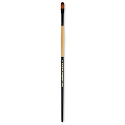 Dynasty Black Gold Brush - Filbert, Long Handle, Size 4