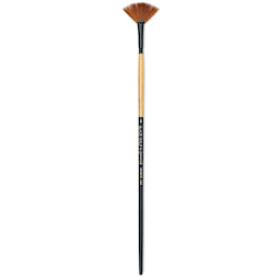 Dynasty Black Gold Brush - Fan, Long Handle, Size 4
