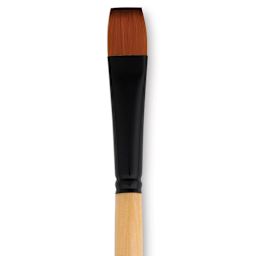 Dynasty Black Gold Brush - Bright, Long Handle, Size 10 close up