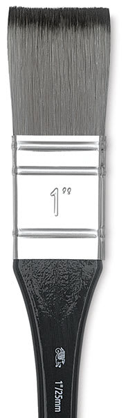 Winsor & Newton Artists’ Acrylic Brush - Utility, Long Handle, Size 1" close up