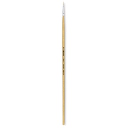 Escoda Clasico Chungking White Bristle Brush - Short Filbert, Long Handle, Size 0