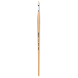 Escoda Clasico Chungking White Bristle Brush - Bright, Long Handle, Size 4