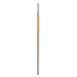 Escoda Clasico Chungking White Bristle Brush - Bright, Long Handle, Size 6