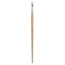Escoda Clasico Chungking White Bristle Brush - Bright, Long Handle, Size 8