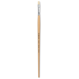 Escoda Clasico Chungking White Bristle Brush - Bright, Long Handle, Size 10