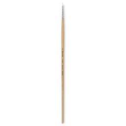 Escoda Clasico Chungking White Bristle Brush - Filbert, Long Handle, Size 0