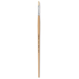 Escoda Clasico Chungking White Bristle Brush - Filbert, Long Handle, Size 8