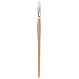 Escoda Clasico Chungking White Bristle Brush - Filbert, Long Handle, Size 14