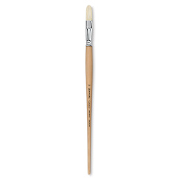 Escoda Clasico Chungking White Bristle Brush - Filbert, Long Handle, Size 16