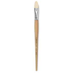 Escoda Clasico Chungking White Bristle Brush - Filbert, Long Handle, Size 20