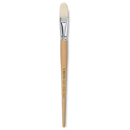 Escoda Clasico Chungking White Bristle Brush - Filbert, Long Handle, Size 22
