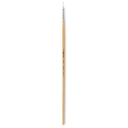 Escoda Clasico Chungking White Bristle Brush - Long Filbert, Long Handle, Size 0