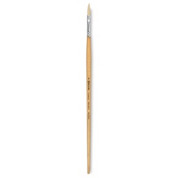 Escoda Clasico Chungking White Bristle Brush - Long Filbert, Long Handle, Size 8