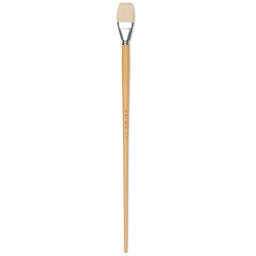 Escoda Clasico Chungking White Bristle Brush - Bright, Extra Long Handle, Size 32