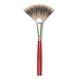 Escoda Badger Hair Fan - Fan Brush shown upright
