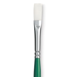 Princeton Synthetic Bristle Brush - Flat, Size 4 close up