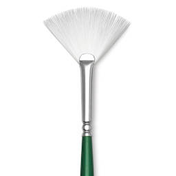 Princeton Synthetic Bristle Brush - Fan, Size 2 close up