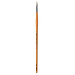 Isabey Chungking Interlocking Bristle Brush - Filbert, Long Handle, Size 1