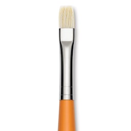 Isabey Chungking Interlocking Bristle Brush - Bright, Long Handle, Size 4 close up